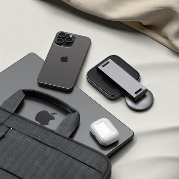 Trådlös Laddare 2-in-1 Foldable Qi2 Wireless Charging Stand MagSafe