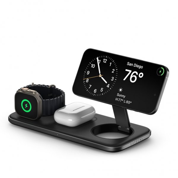 Trådlös Laddare Qi2 Trio Wireless Charging Pad MagSafe