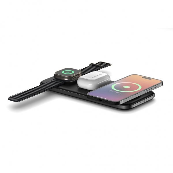 Trådlös Laddare Qi2 Trio Wireless Charging Pad MagSafe