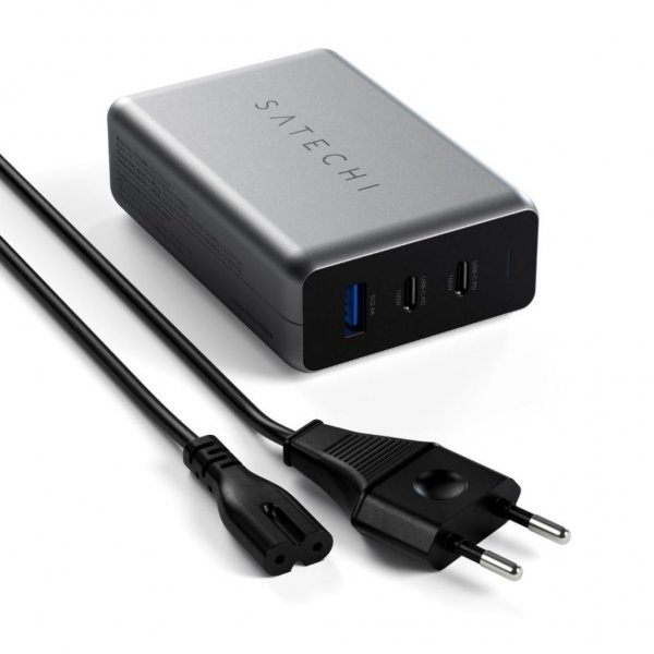 100W GaN PD-reseladdare med dubbla USB-C och USB-A-uttag