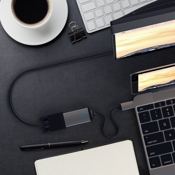 Type-C VGA Adapter Space Gray