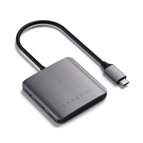 Aluminum 4-portars USB-C-hubb