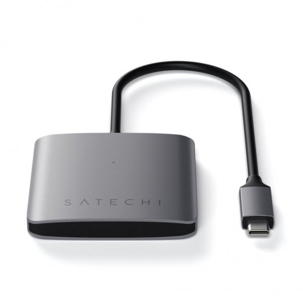 Aluminum 4-portars USB-C-hubb