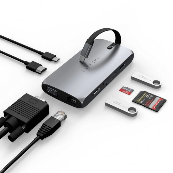 USB-C On-the-Go Multiport Adapter Space Gray