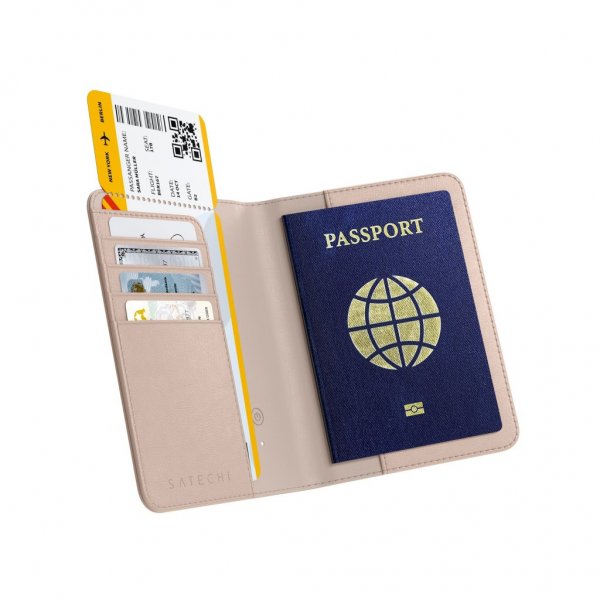 Vegan-Leather FindAll Passport Cover Desert Rose