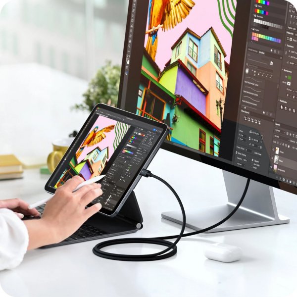 Thunderbolt 5 Pro Kabel 1m Svart