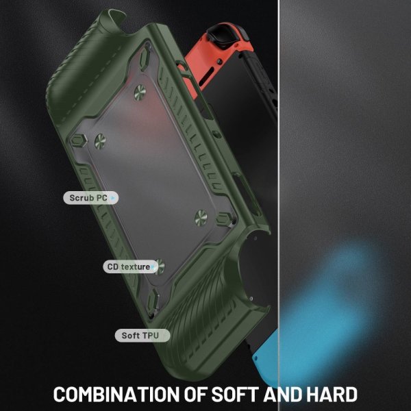 Stötsäkert skal till Nintendo Switch OLED Grön