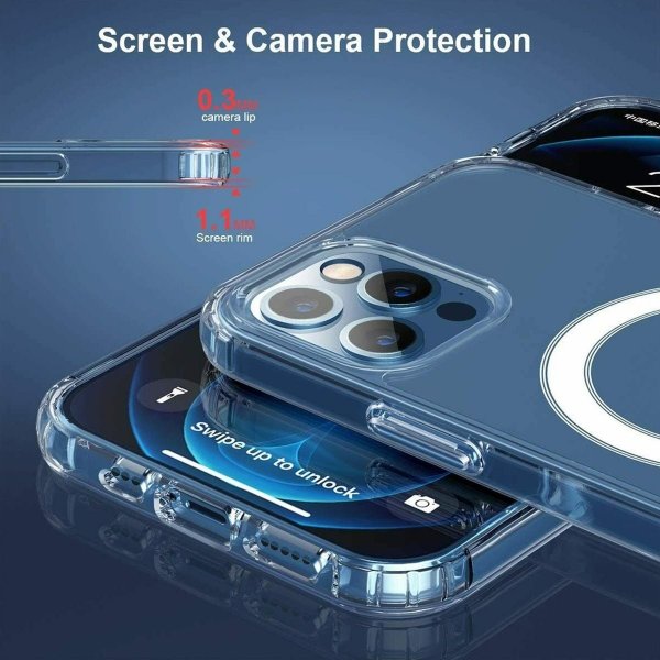 iPhone 11 Pro Skal TPU MagSafe Stöttåligt Transparent