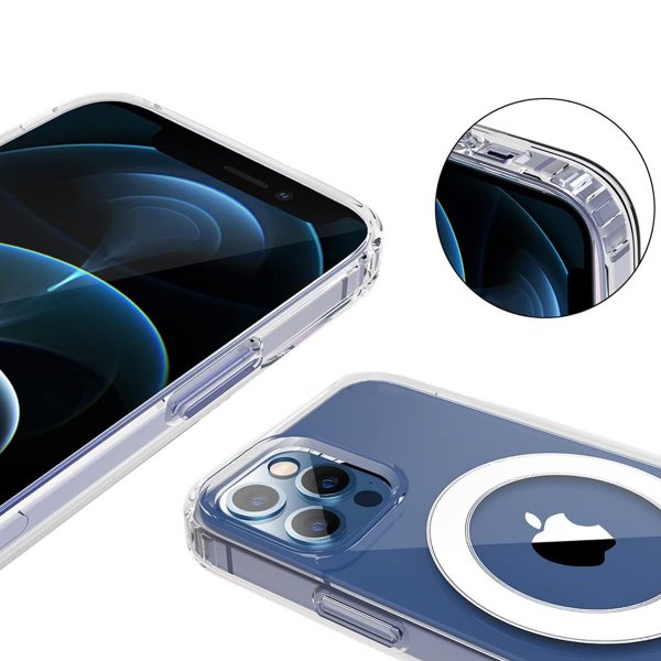 iPhone 13 Pro Skal TPU MagSafe Stöttåligt Transparent