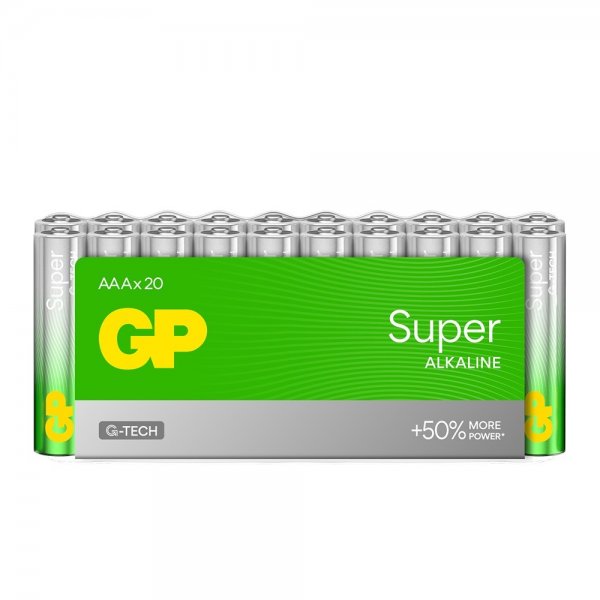 Super Alkaline AAA-batteri 24A/LR03 20-pack