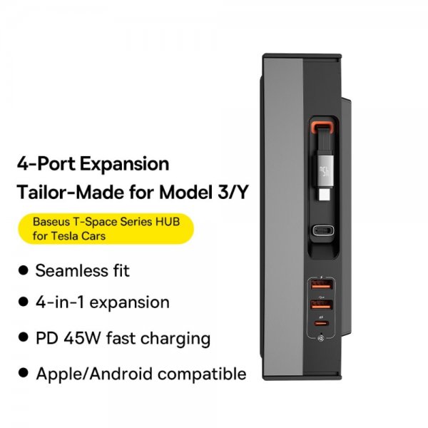 T-Space Series USB Hub for Tesla 45W