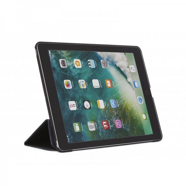iPad 10.2 (gen 7/8/9) Fodral Leather Slim Cover Svart