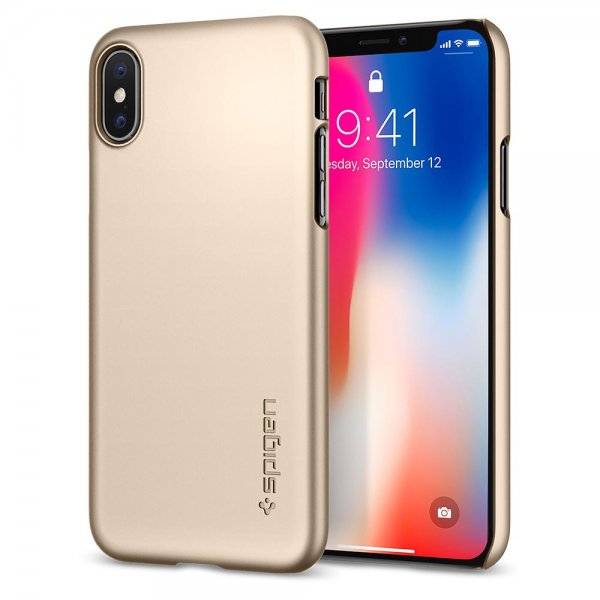 iPhone X/Xs Skal Thin Fit Champagne Gold