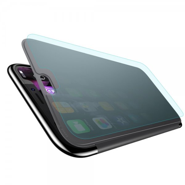 Touchable Case till iPhone Xr Fodral Caller-ID Svart