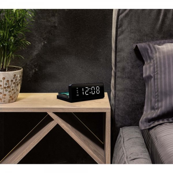 XQISIT Trådlös Laddare Alarm Clock with Wireless Charger SkalHuset.se