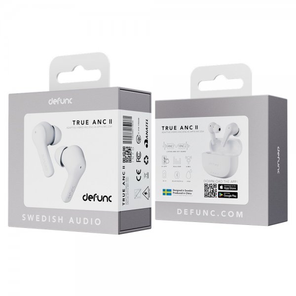 Trådlösa Hörlurar True ANC II Vit