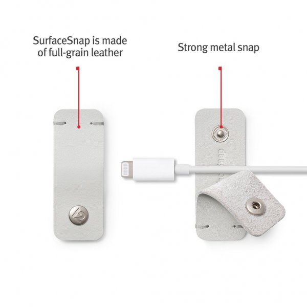 Kabelhållare CableSnap Stay Dove Grey
