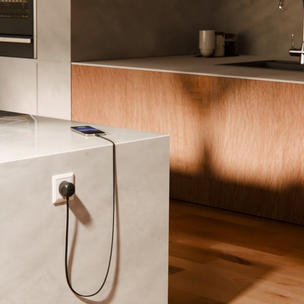 PowerCord USB-C Laddare 1.2 meter Slate