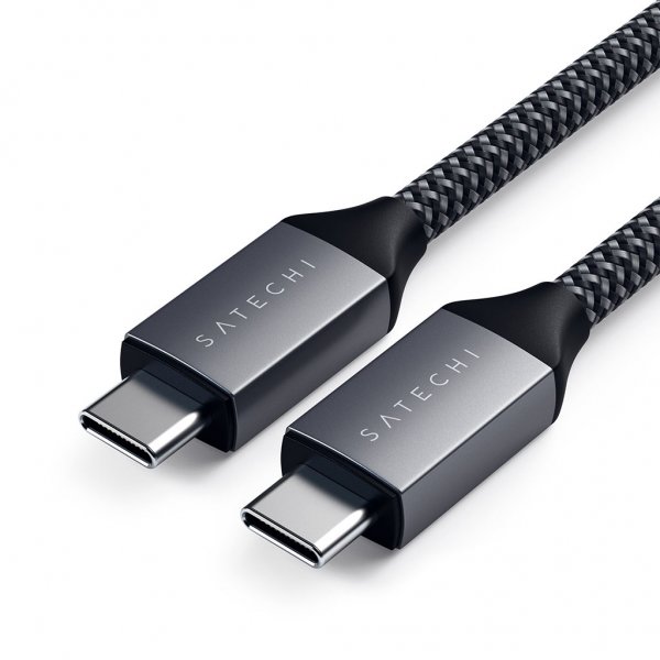 USB-C till USB-C kabel 2m Grå