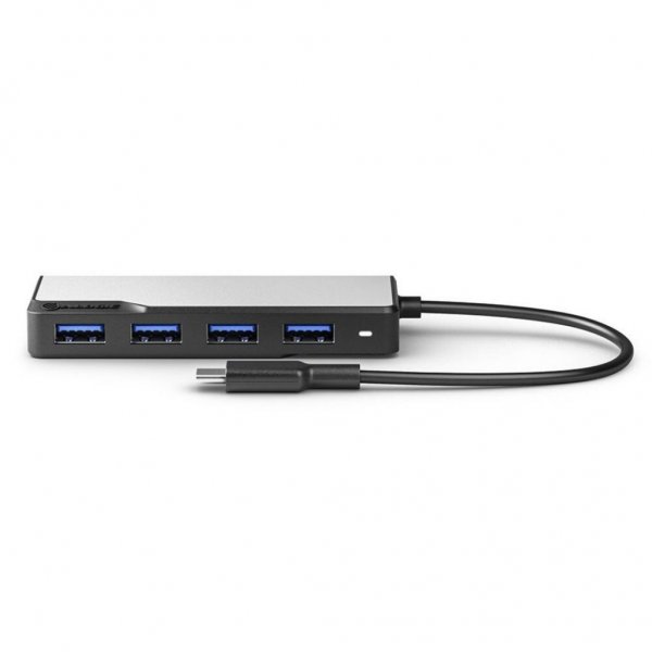 USB-C Fusion SWIFT 4-i-1-hubb Space Gray