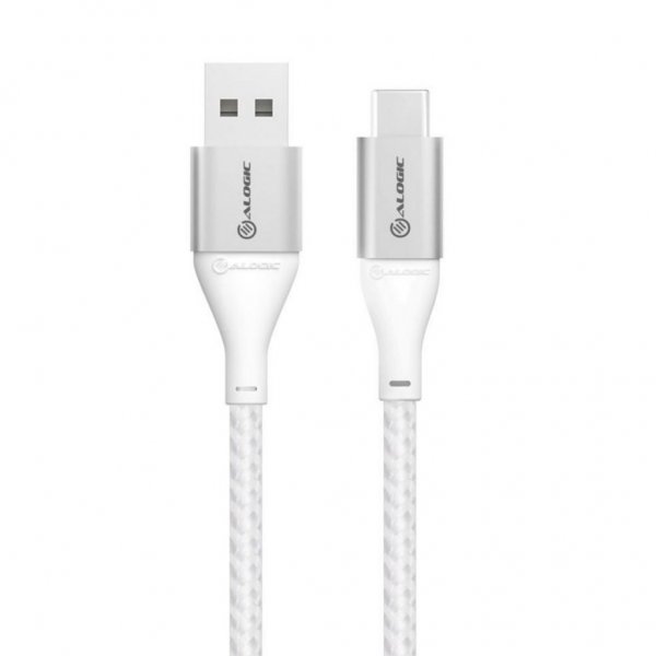 USB-C till USB-A kabel 3A/480Mbps 1.5m Silver