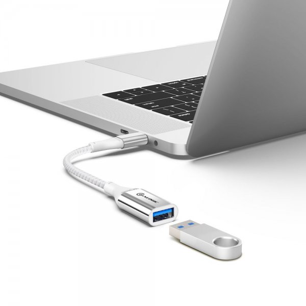 Ultra USB-C till USB-A adapter 15 cm Silver