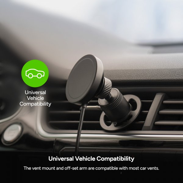 Bilhållare Snap+ Wireless Charging Vent Mount MagSafe
