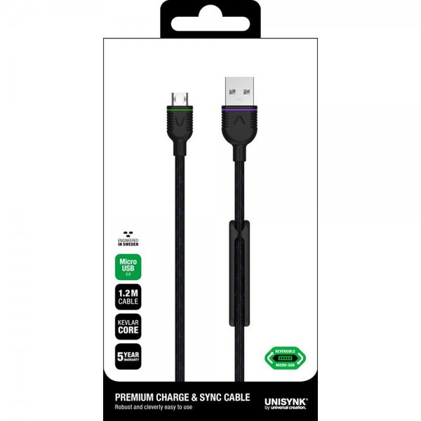 USB-A till Micro-USB Kabel 1.2m