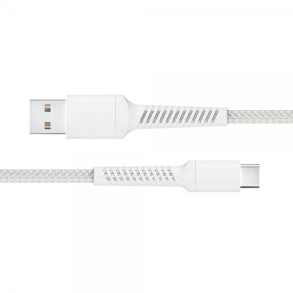 USB-A till USB-C Kabel Longlife 60W 2m Vit