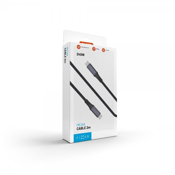 USB-C Mediakabel USB4 gen 2 240W 1.2m