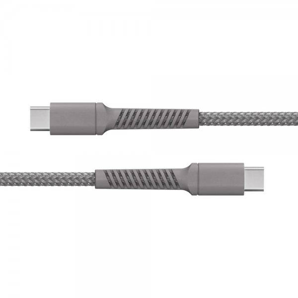 USB-C till USB-C Kabel Longlife 100W 2m Grå