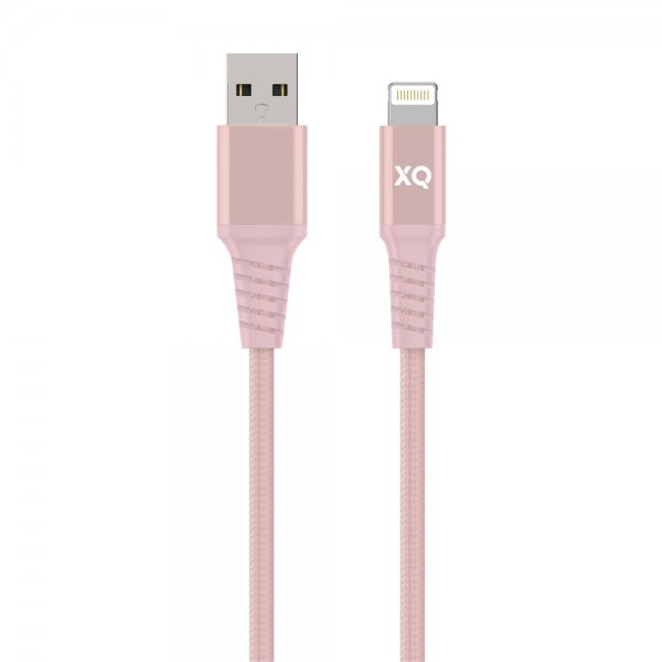 USB till Lightning Kabel Flätad Extra Stark 2 m Roseguld