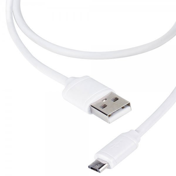 USB till Micro-USB Kabel 1.2 meter Hvid