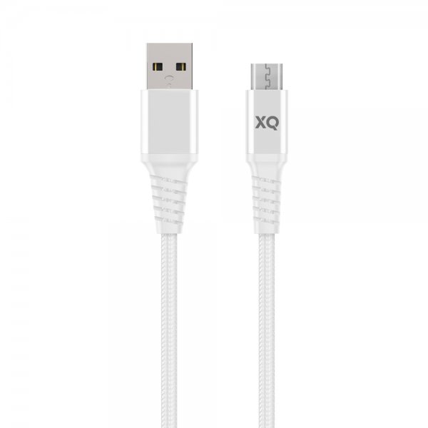 USB till Micro USB Kabel Flätad Extra Stark 2 m Vit