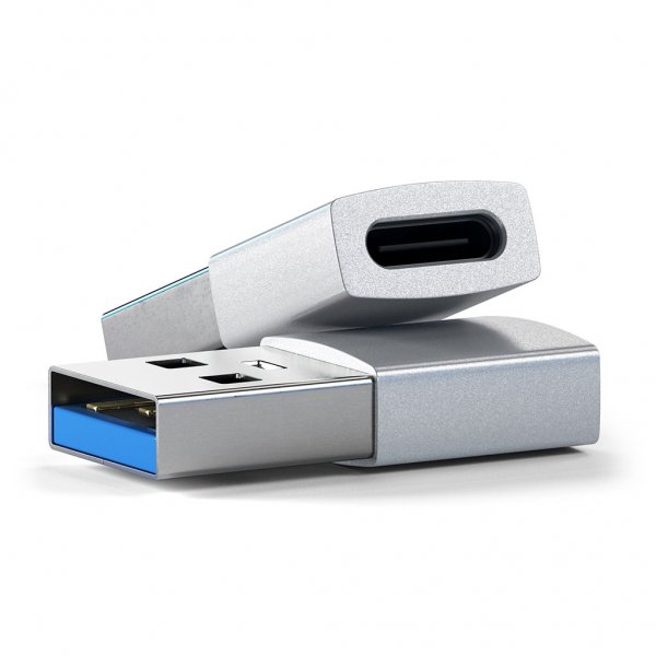 USB-A till USB-C adapter Silver