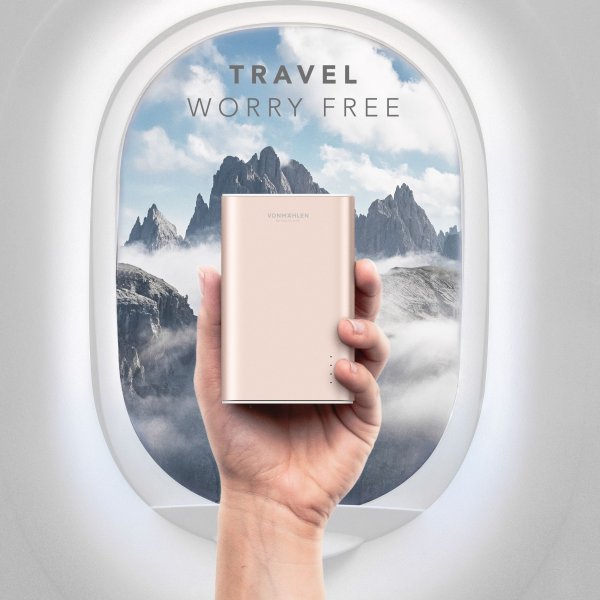 Powerbank Evergreen 10 000 mAh Roseguld