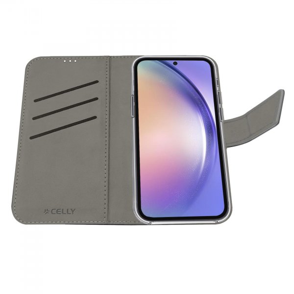 Samsung Galaxy A55 Fodral Wally Wallet Case Svart