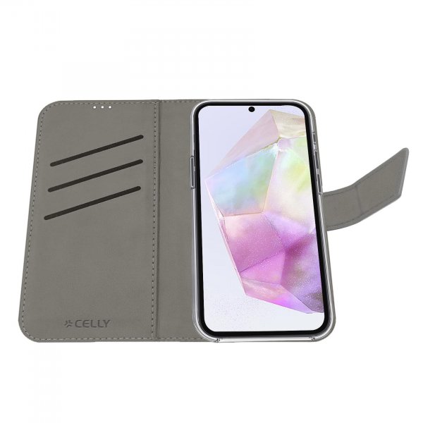 Samsung Galaxy A36 Fodral Wally Wallet Case Svart