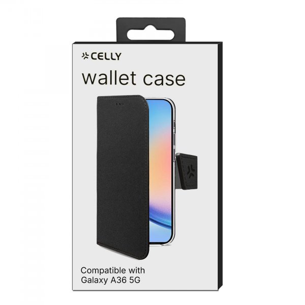 Samsung Galaxy A36 Fodral Wally Wallet Case Svart
