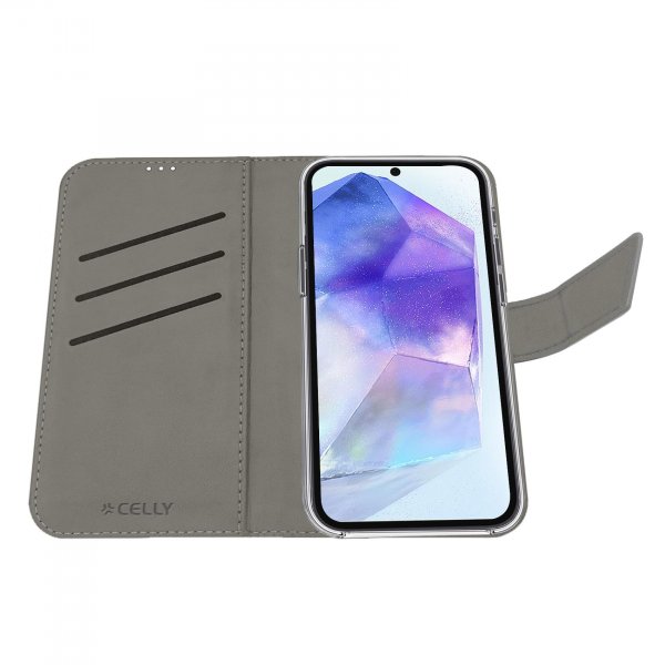 Samsung Galaxy A56 Fodral Wally Wallet Case Svart