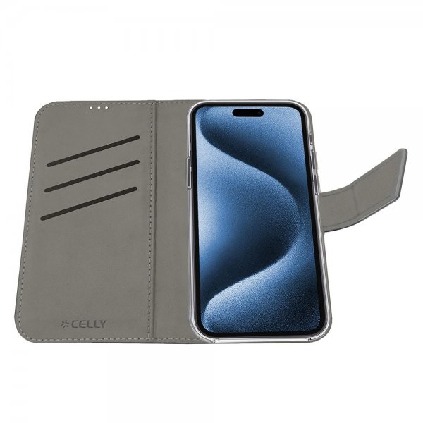 iPhone 17 Pro Fodral Wally Wallet Case Svart
