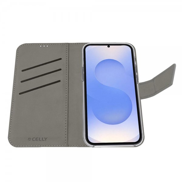 Samsung Galaxy S25 FE Fodral Wally Wallet Case Svart