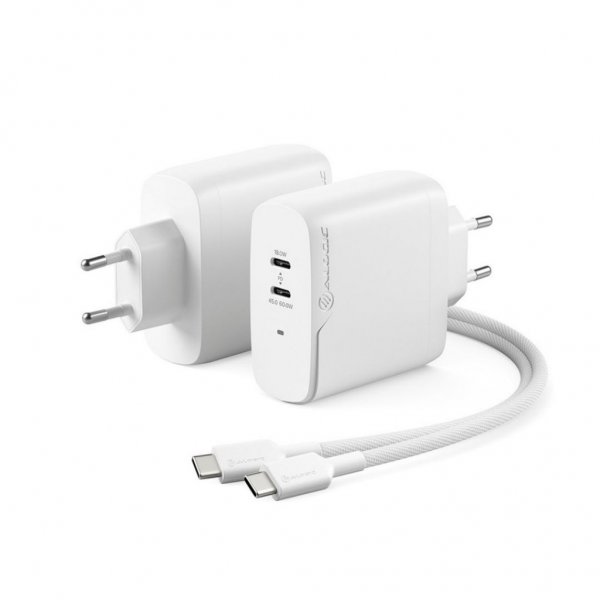 Rapid Power 2-ports (45+18W) GaN laddare ink. 2m USB-C laddkabel