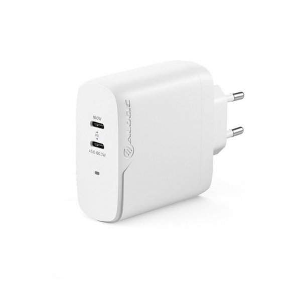 Rapid Power 2-ports (45+18W) GaN laddare ink. 2m USB-C laddkabel
