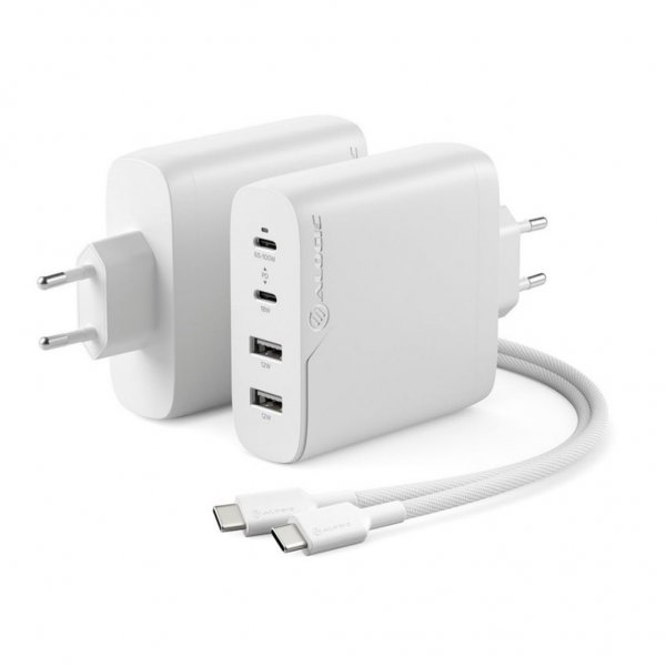 Rapid Power 4-portars 100W GaN-laddare inkl. 2 meters USB-C-laddkabel
