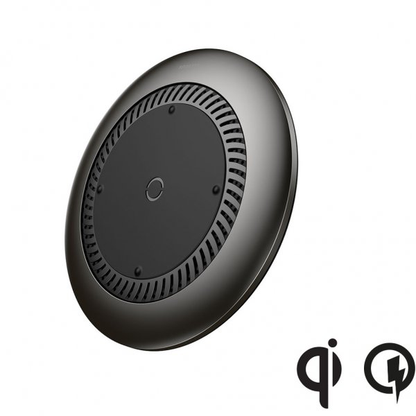 Trådlös Laddare med Fläkt Whirlwind Svart