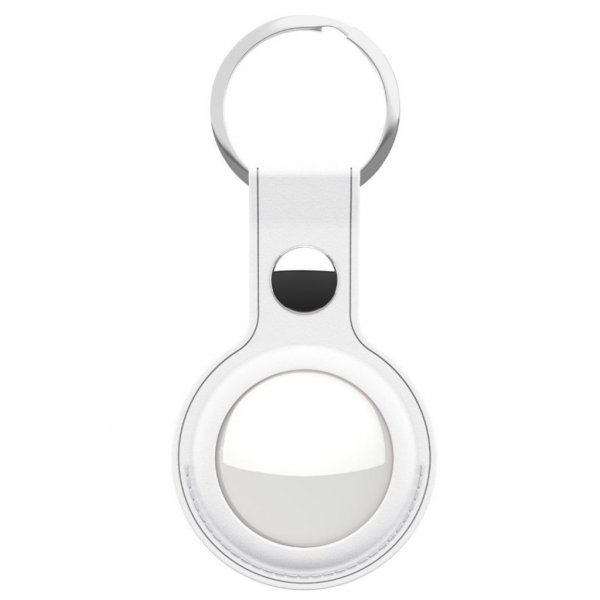 AirTag Hållare Läder 2-pack Vit
