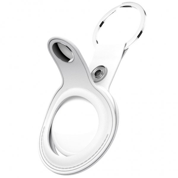 AirTag Hållare Läder 2-pack Vit