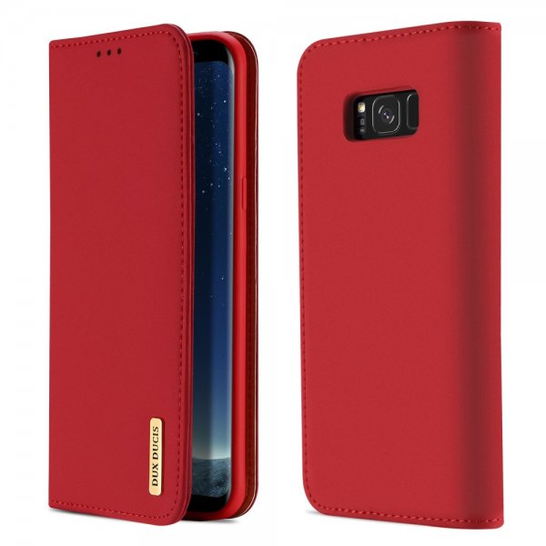 Wish Series till Samsung Galaxy S8 Fodral Äkta Läder Röd
