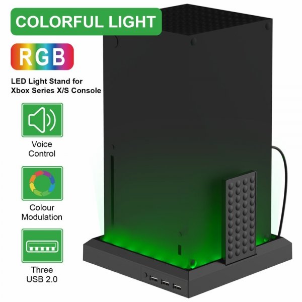 Xbox Series S/X Ställ med LED DSX-810 RGB